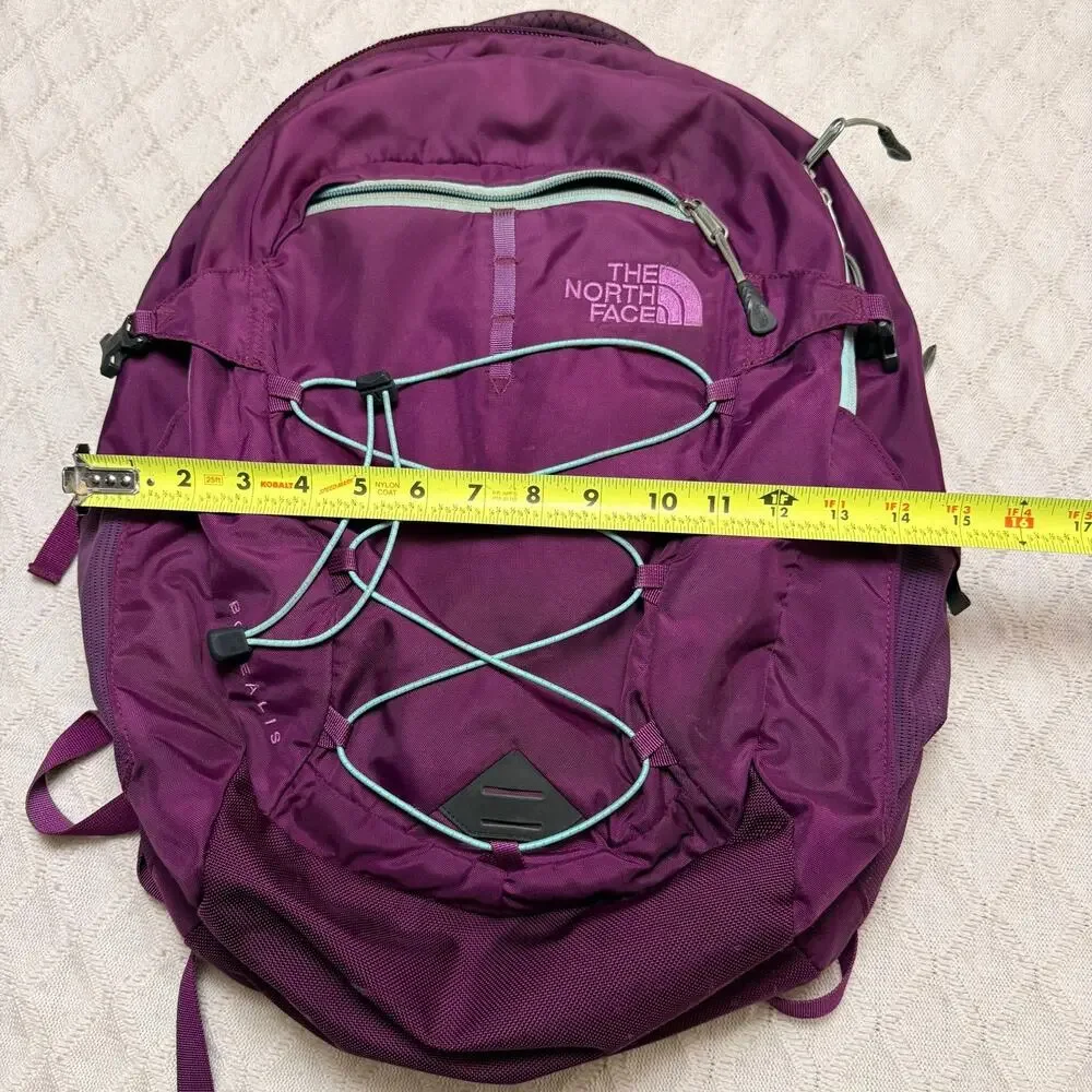 The North Face Borealis Backpack Purple Orange FlexVent Laptop Hiking Pack